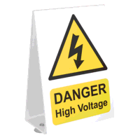 Sealey HVS1 High Voltage Vehicle Warning Sign