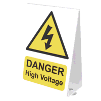 Sealey HVS1 High Voltage Vehicle Warning Sign