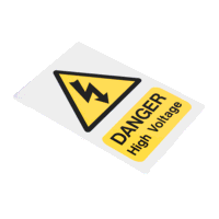 Sealey HVSA4 High Voltage Warning Sign 200 x ...