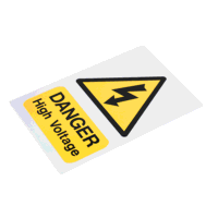 Sealey HVSA4 High Voltage Warning Sign 200 x 300mm