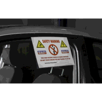Sealey HYBRIDSIGN Hybrid/Electric Vehicle Warning Sign