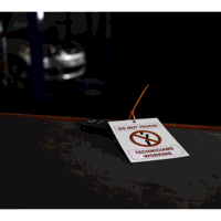 Sealey HYBRIDTAG Hybrid/Electric Vehicle Keyring Warning Tag