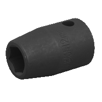 Sealey IS1212 Impact Socket 12mm 1/2in Sq Drive