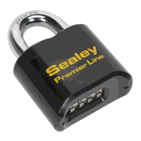 Sealey PL603 Steel Body Combination Padlock 6...