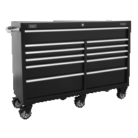 Sealey PTB143011 Rollcab 11 Drawer 1430mm Extra-Wide Heavy-Duty Black