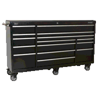 Sealey PTB183015 Rollcab 15 Drawer 1845mm Extra-Wide Heavy-Duty Black