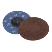 Sealey PTCQC7580 Quick-Change Sanding Disc 75mm 80Grit (Pack of 10)