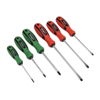 Sealey S0615 Soft Grip Screwdriver Set 6pc