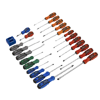 Sealey S0617 Soft Grip Screwdriver Set 24pc