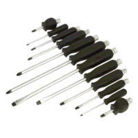 Sealey S0641 Screwdriver Set 12pc Hammer-Thru