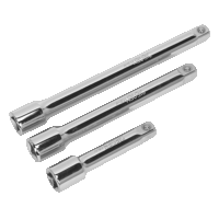 Sealey S0719 Extension Bar Set 3pc 3/8Sq Drive