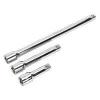 Sealey S0720 Extension Bar Set 3pc 1/2in Sq Drive