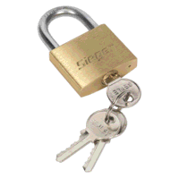 Sealey S0987 Brass Body Padlock with Brass Cy...