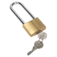 Sealey S0989 Brass Body Padlock with Brass Cy...