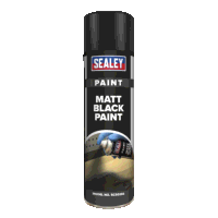 Sealey SCS026 Black Matt Paint 500ml Pack of ...