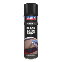 Sealey SCS028S Black Satin Paint 500ml