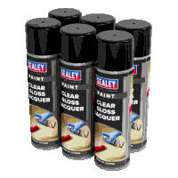 Sealey SCS065 Gloss Lacquer 500ml, Clear - Pa...