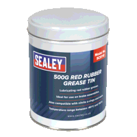 Sealey SCS110 Red Rubber Grease 500g Tin