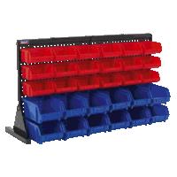 Sealey TPS1218 Bin Storage System Bench Mounting 30 Bins