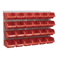 Sealey TPS130 Bin  Panel Combination 24 Bins - Red