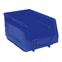 Sealey TPS3 Plastic Storage Bin 150 x 240 x 130mm - Blue Pack of 38
