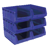 Sealey TPS56B Plastic Storage Bin 310 x 500 x 190mm - Blue Pack of 6