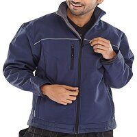 Soft Shell Jacket Navy Blue XXXL