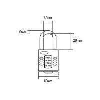 Squire CP40 Combination Padlock 4-Wheel 40mm