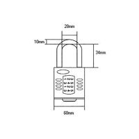 Squire CP60 Combination Padlock 5-Wheel 60mm