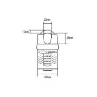 Squire CP60 Combination Padlock 5-Wheel 60mm Close Shackle
