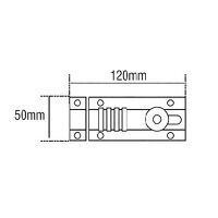 Squire CombiBolt 4 Re-Codable Locking Bolt Chrome 120mm