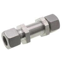 6mm Tube OD Straight Equal Bulkhead Single Fe...