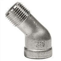 Street Elbow 45 Deg BSPT 150LB Stainless Steel