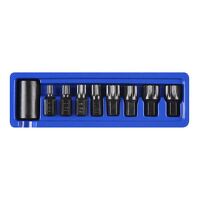 BlueSpot Tools 1/2in Impact Spline Bit Set, 9 Piece