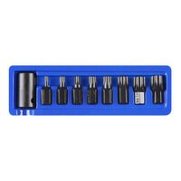 BlueSpot Tools 1/2in Impact TORX Bit Set, 9 Piece