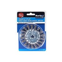 BlueSpot Tools Flat Twist Knot Wire Wheel 100mm M14 X 2