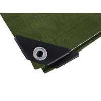 BlueSpot Tools Green Tarpaulin 3.6 x 2.4m