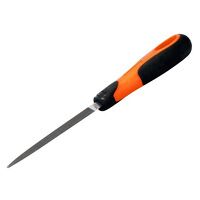 Bahco 1-170-08-2-2 ERGO Handled Three-Square Second Cut File 200mm (8in)