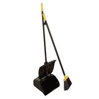 Bulldozer Heavy-duty Long Handled Dustpan and...