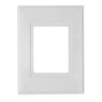 Dencon White Finger Plate 1-Gang (Pack of 2)