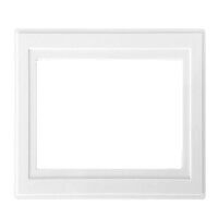 Dencon White Finger Plate 2-Gang