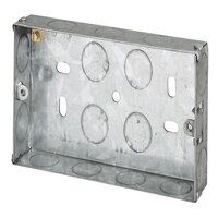 Dencon Metal Back Box 2-Gang 25mm