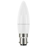 LED BC (B22) Opal Candle Non-Dimmable Bulb, Warm White 250 lm 3.4W