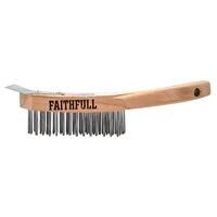 Faithfull Heavy-Duty Scratch Brush with Scrap...