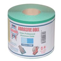 Faithfull 115mm x 50m 40 Grit Green Aluminium...