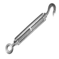 Faithfull Straining Screw 6mm Hook  Eye Galvanised 89mm (Pack 2)