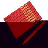 Faithfull FSC Carpenter\'s Pencils - Red / Medium (Pack 10)