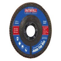Faithfull A40 115mm Zirconia Abrasive Ju...