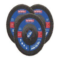 Faithfull Zirconia Abrasive Jumbo Flap Disc 1...