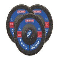 Faithfull Zirconia Abrasive Jumbo Flap Disc 1...